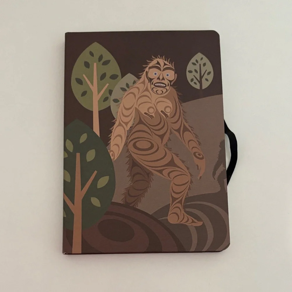 Native Northwest Brown Sasquatch Journal Art by‎ Indigenous Artists Francis Horn